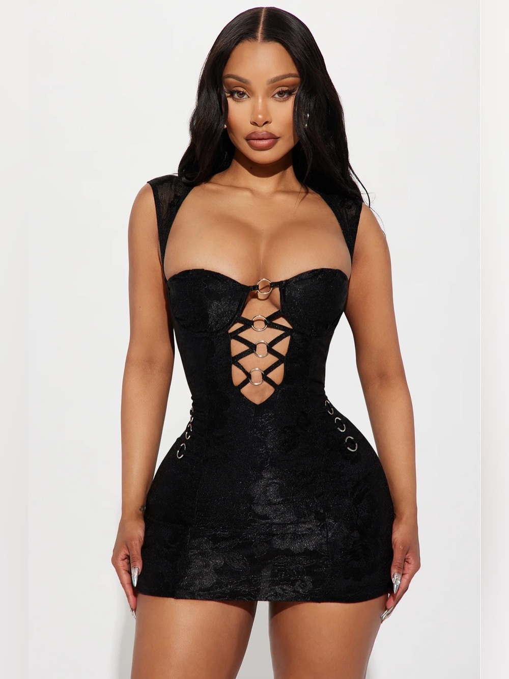 Liliana Lace Micro Mini Dress - Fashionnova